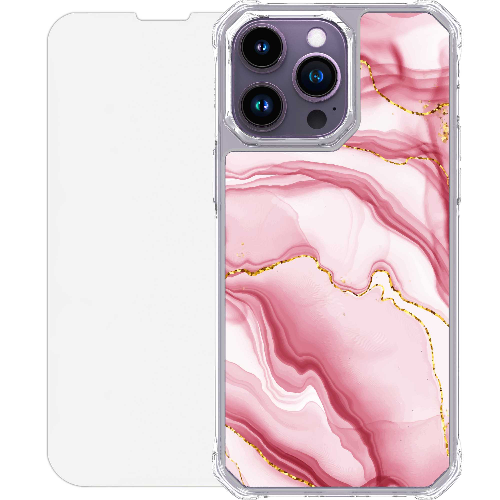 Scooch CrystalCase for iPhone 14 Pro Max BlushMarble Scooch CrystalCase