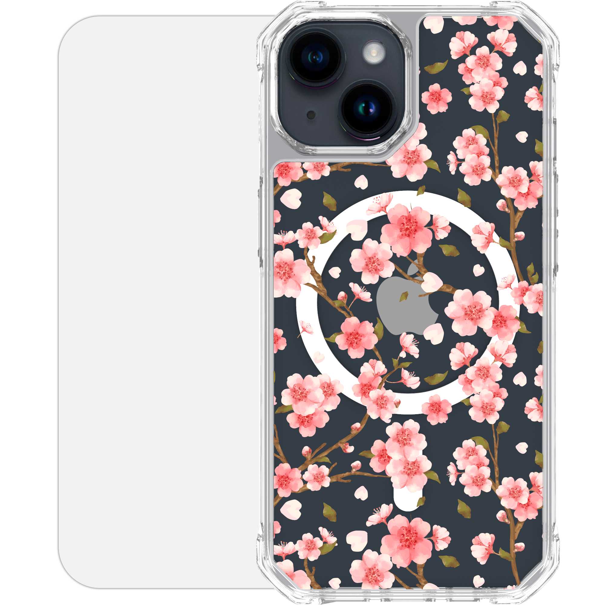 Scooch-MagCase for iPhone 15-PinkCherryBlossoms