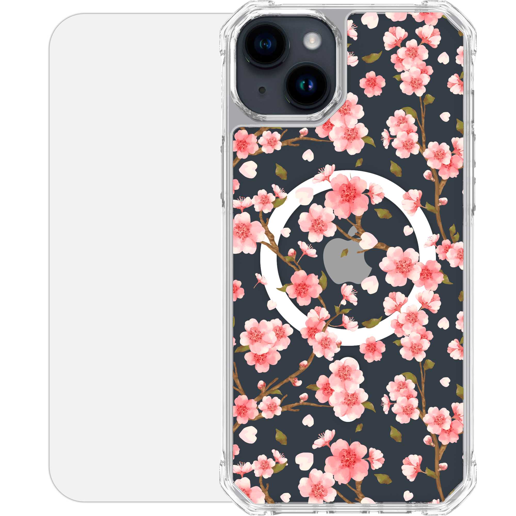 Scooch-MagCase for iPhone 15 Plus-PinkCherryBlossoms