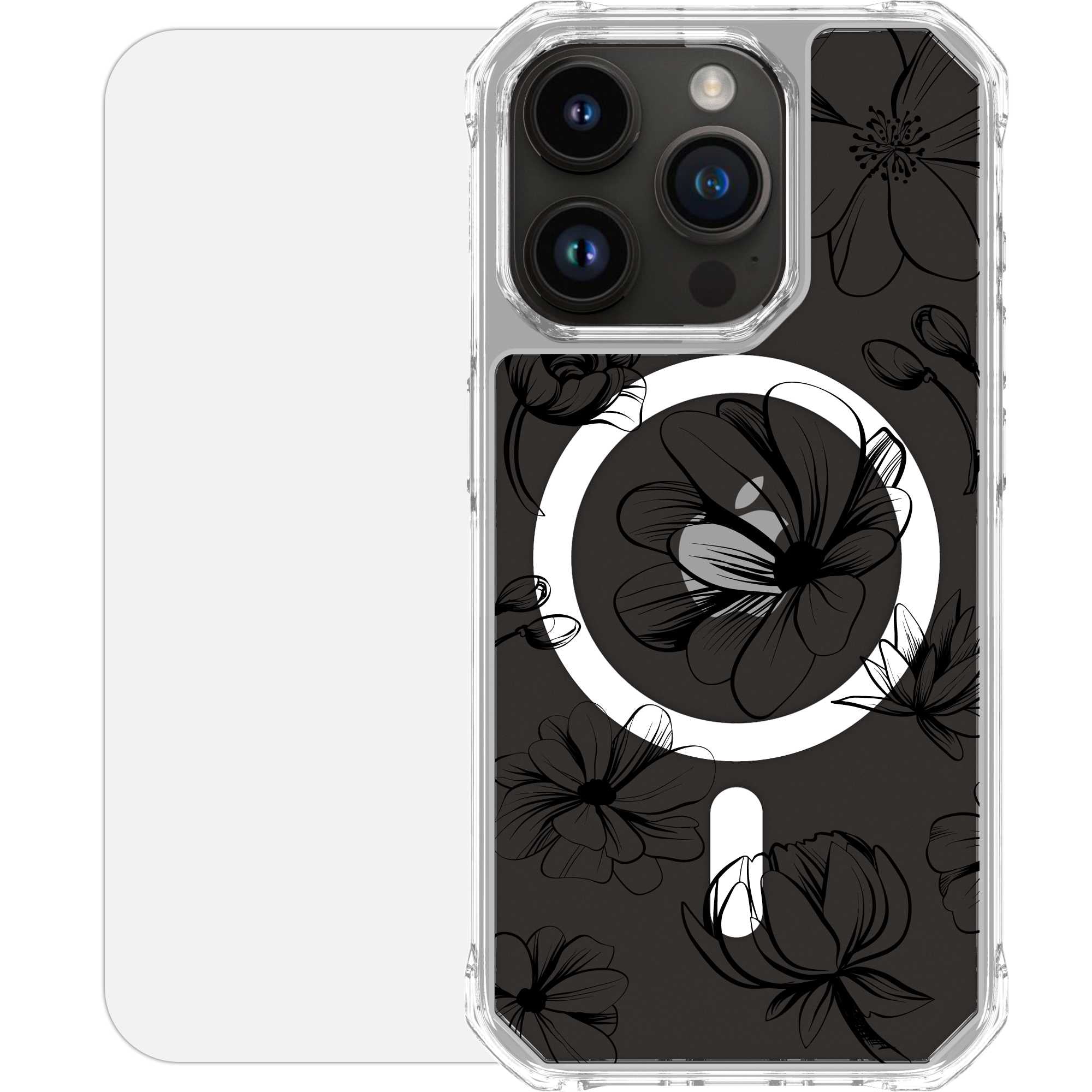Scooch-MagCase for iPhone 15 Pro-VintageFlowers