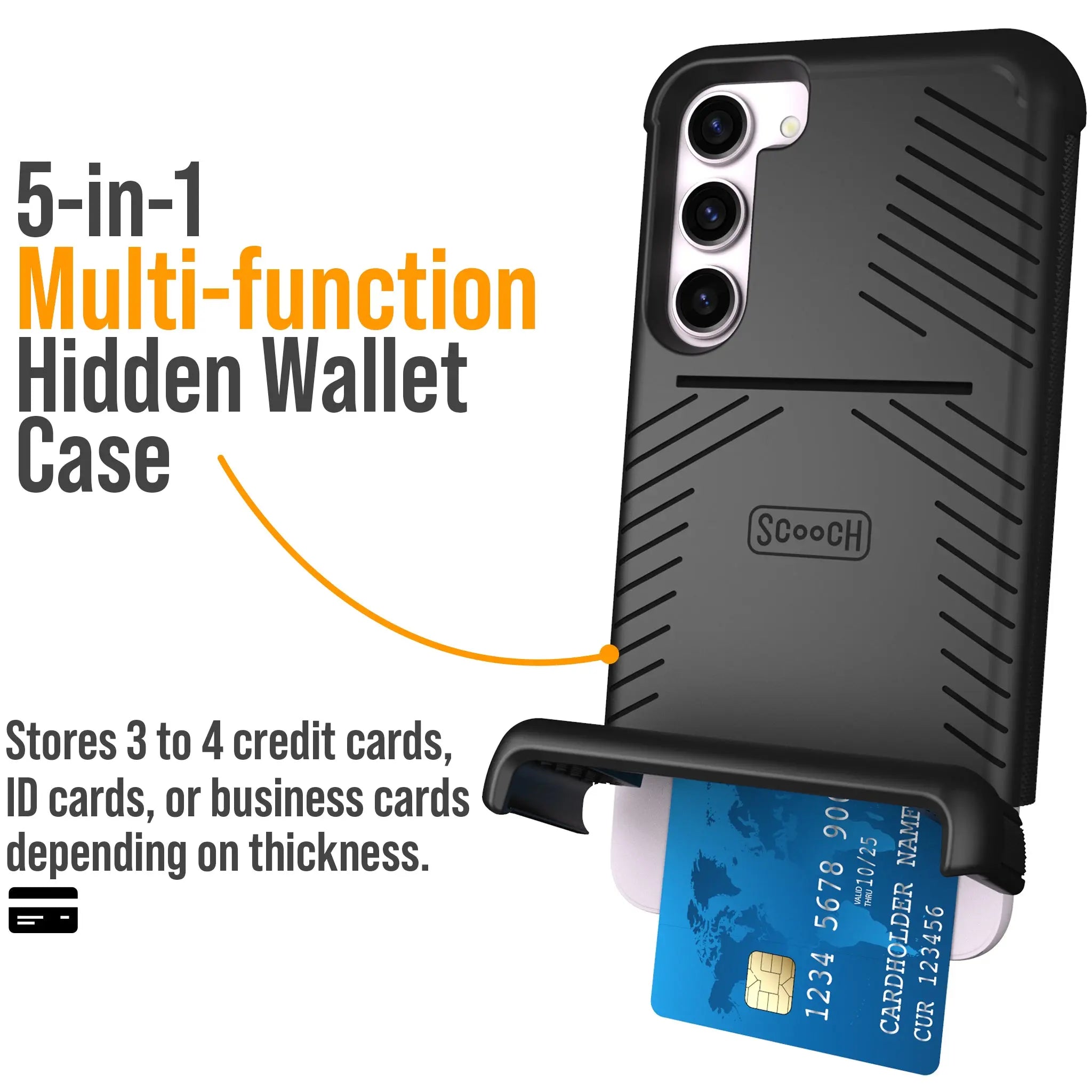Glamfox - Checker Credit Card Wallet - 3 Colors Available / Cream