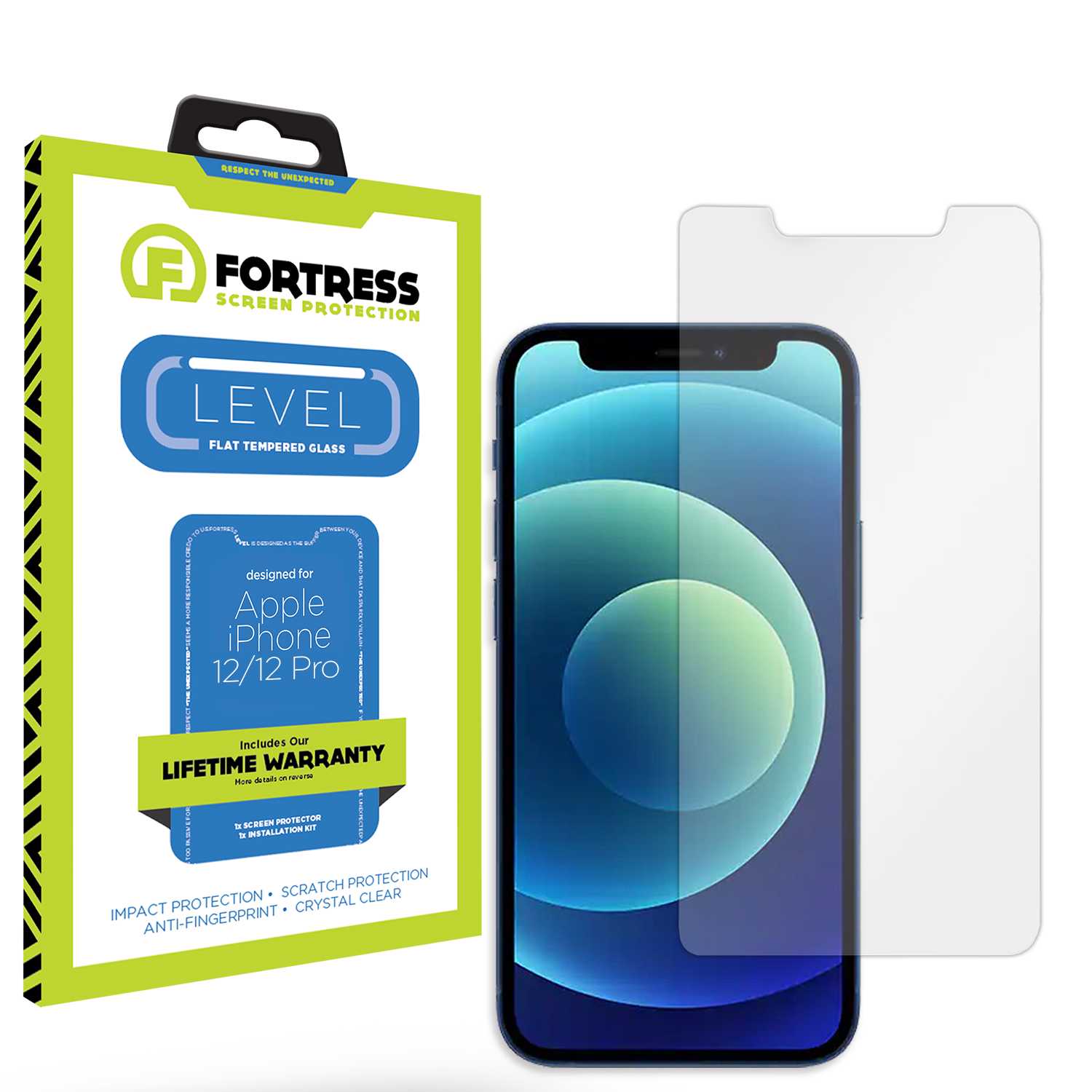 Fortress iPhone 12 Pro Screen Protector $0Coverage Scooch Screen Protector