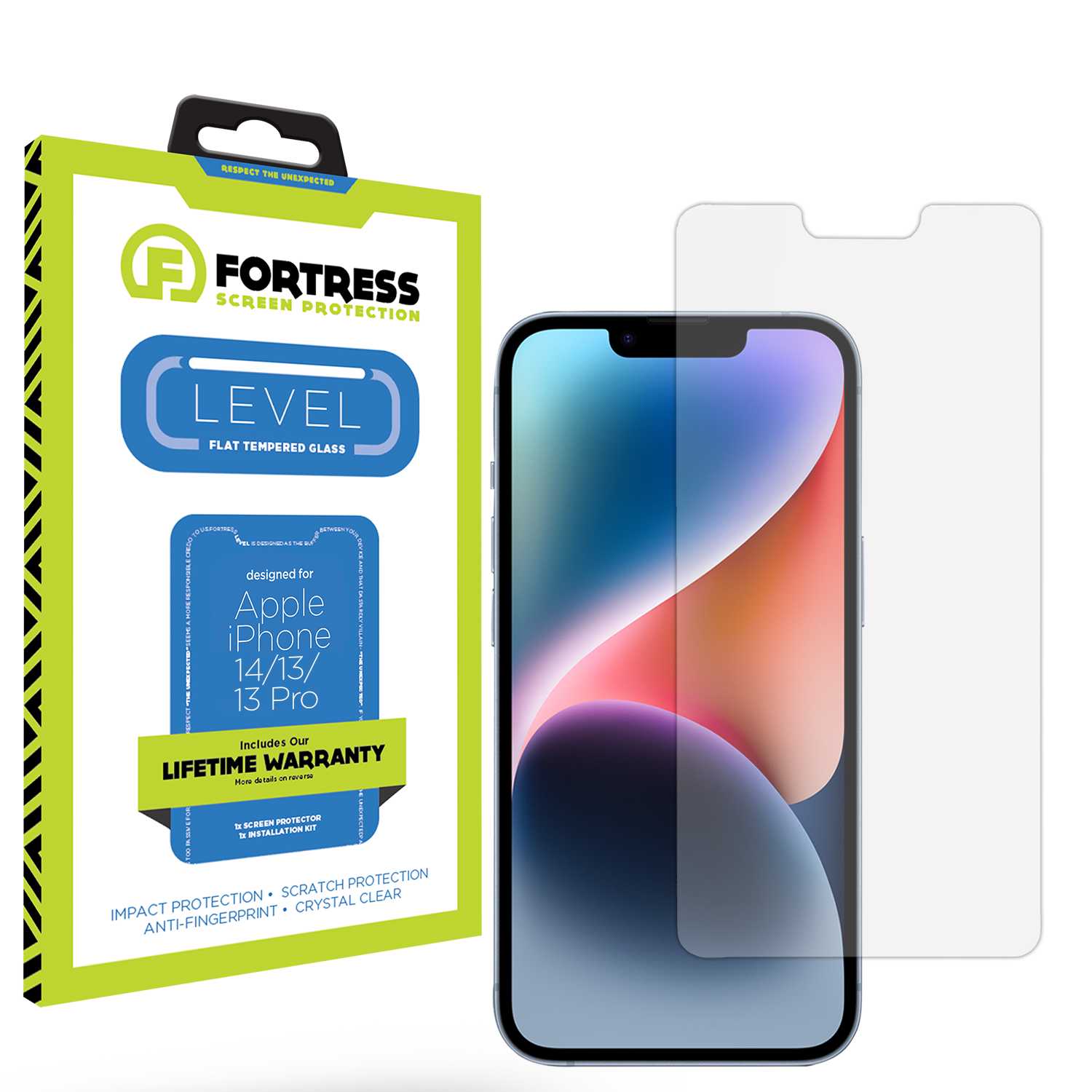 Fortress iPhone 13 Pro Screen Protector $0Coverage Scooch Screen Protector