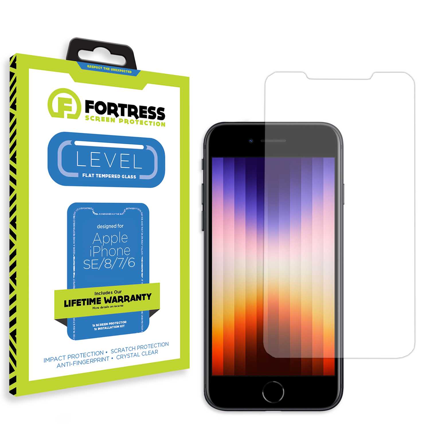 Fortress iPhone SE/8/7 Screen Protector $0Coverage Scooch Screen Protector