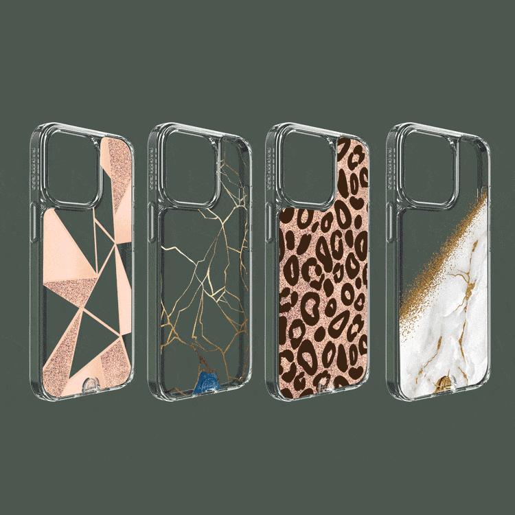 Fortress Infinite Glass Swipe Style Inserts (24K Collection) for iPhone 13 Infinite Glass Case