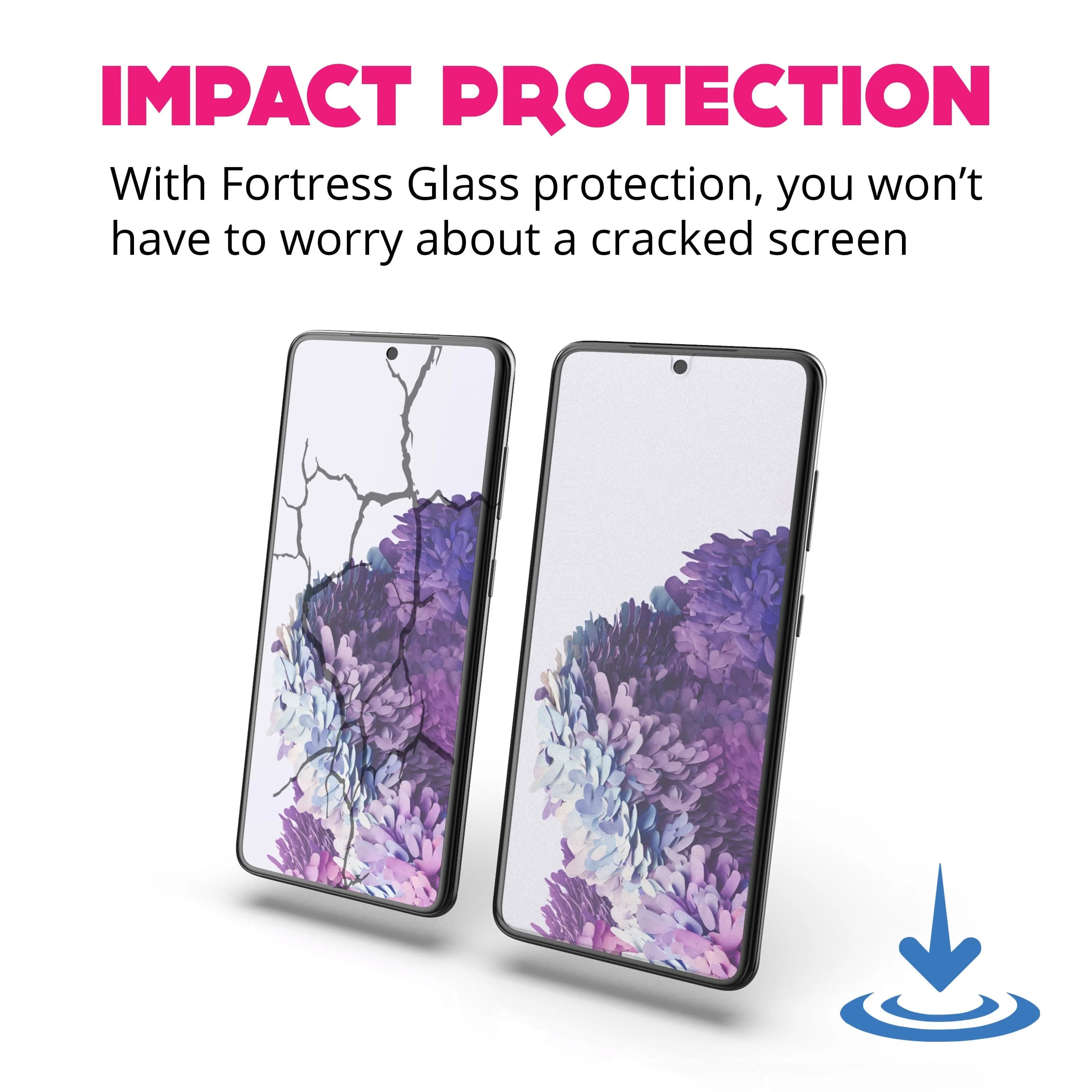 Fortress Samsung Galaxy S20 Ultra Screen Protector - $200 Device Coverage  Scooch Screen Protector