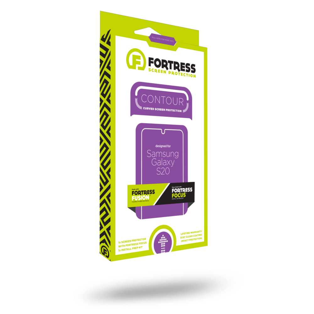 Fortress Samsung Galaxy S20 Ultra Screen Protector - $200 Device Coverage  Scooch Screen Protector